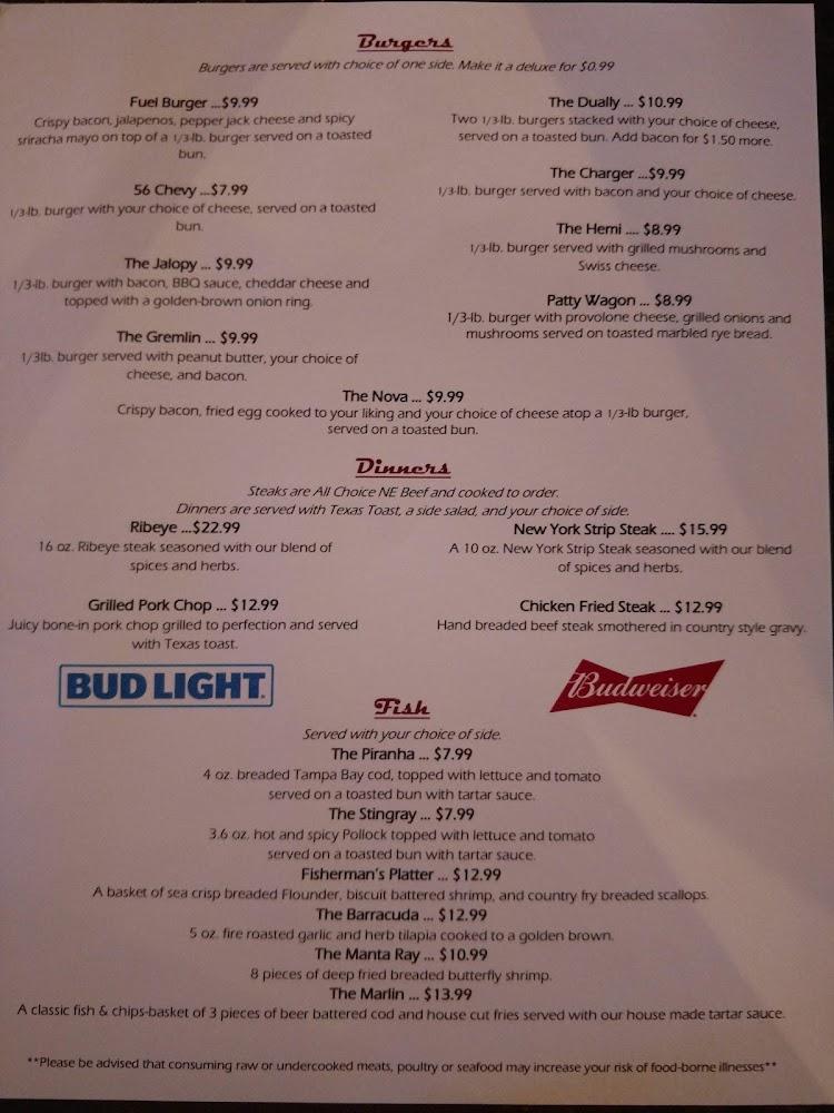 Fuel Grill Menu image 3